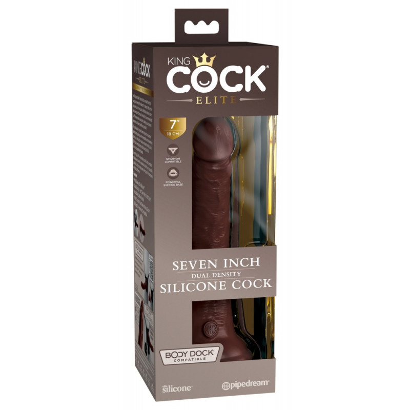 7“ Dual Density Silicone Cock