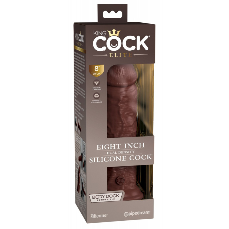 8“ Dual Density Silicone Cock