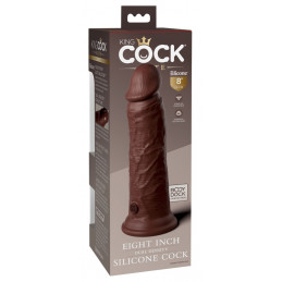 8“ Dual Density Silicone Cock