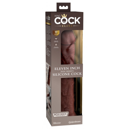 11“ Dual Density Silicone Cock
