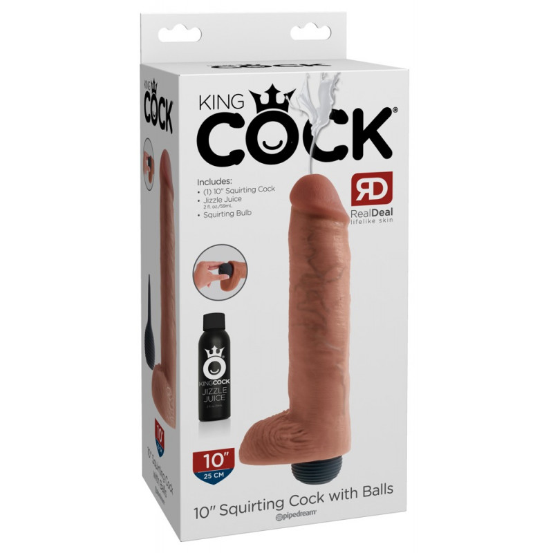 10“ Squirting Cock with Balls