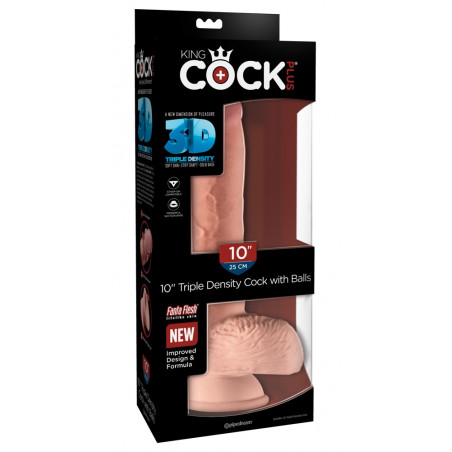 10“ Triple Density Cock with Balls