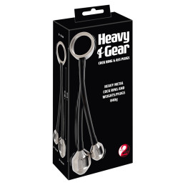 Heavy Gear cock ring & ass plugs