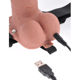 Hollow Strap-On with Rechargeable Remote