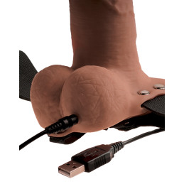 6“ Hollow Strap-on with Balls