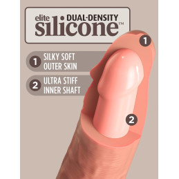 7“ Dual Density Silicone Cock