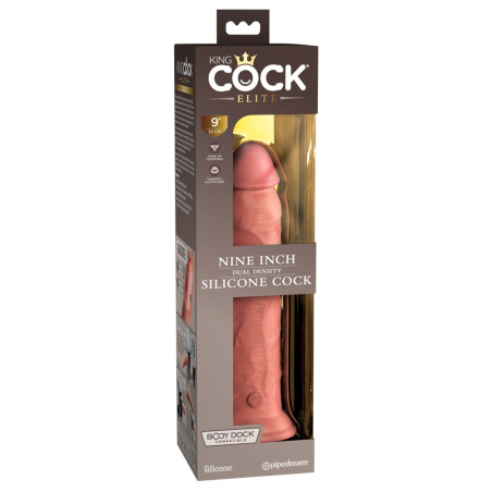9“ Dual Density Silicone Cock