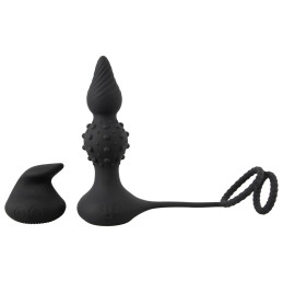 RC Butt Plug with Cock & Ball Rings