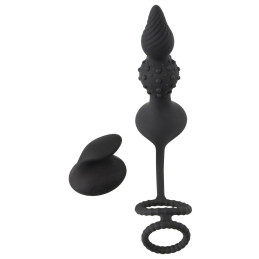 RC Butt Plug with Cock & Ball Rings