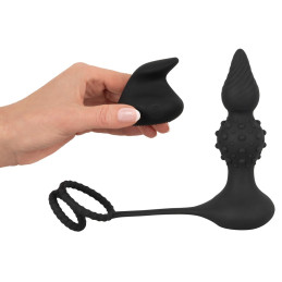 RC Butt Plug with Cock & Ball Rings