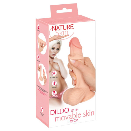 Dildo with moveable Skin