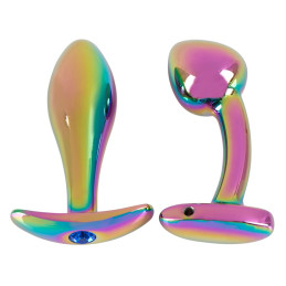 Metal Butt Plug Set in Rainbow Colours