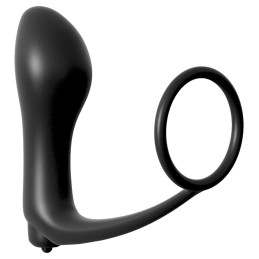 Ass-Gasm Cockring Vibrating Plug