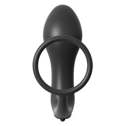 Ass-Gasm Cockring Vibrating Plug