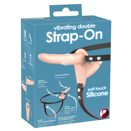 Vibrating Double Strap-On