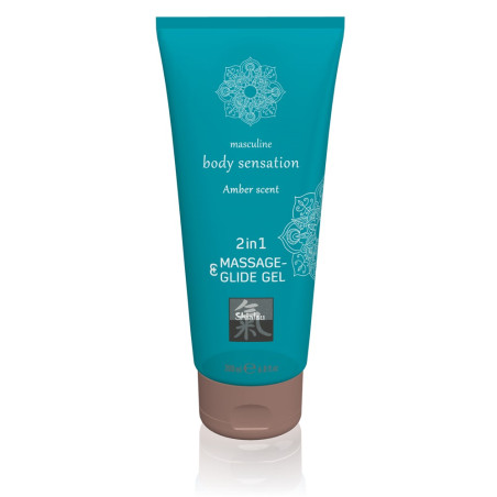 Massage & Glide Gel 2in1 Amber Scent