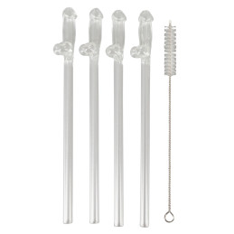 Glass Drinking Straw Willy