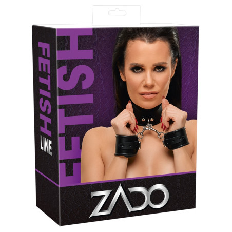 Hals- und Handfessel aus Leder