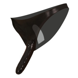 Slip aus Latex mit 2fach-Dildo