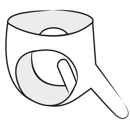 Slip aus Latex mit 2fach-Dildo