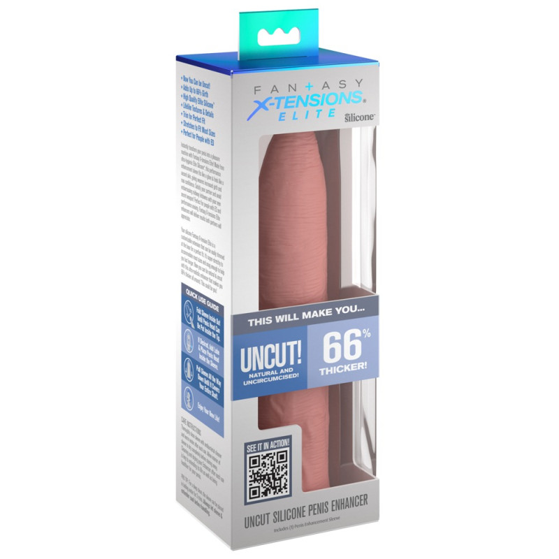 Uncut Silicone Penis Enhancer