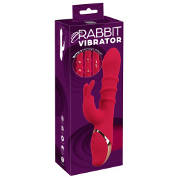 Rabbit Vibrator with 3 Moving Rings