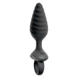 Flexible Butt Plug Twisted Design with Vibrations