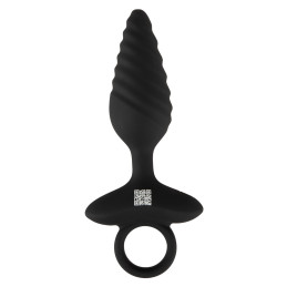 Flexible Butt Plug Twisted Design with Vibrations