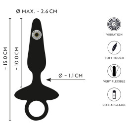 Flexible Butt Plug with Vibrations