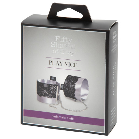 Play Nice Satin & Lace Wrist Cuffs