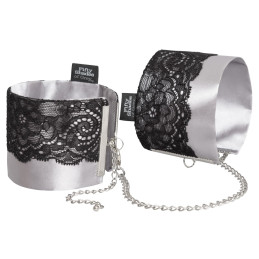 Play Nice Satin & Lace Wrist Cuffs