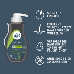 Veet Men TOTAL PRO Haarentfernungscreme