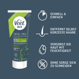 Veet Men TOTAL PRO Haarentfernungscreme