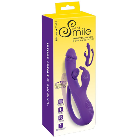 Rabbit Vibrator with G-Spot/Anal Tickler