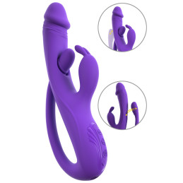 Rabbit Vibrator with G-Spot/Anal Tickler