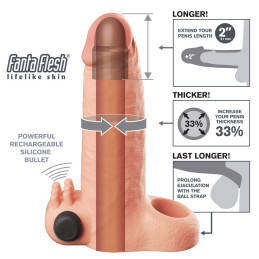 Vibrating Real Feel 2" Extension