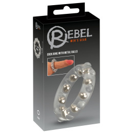 Cock Ring with Metal Balls