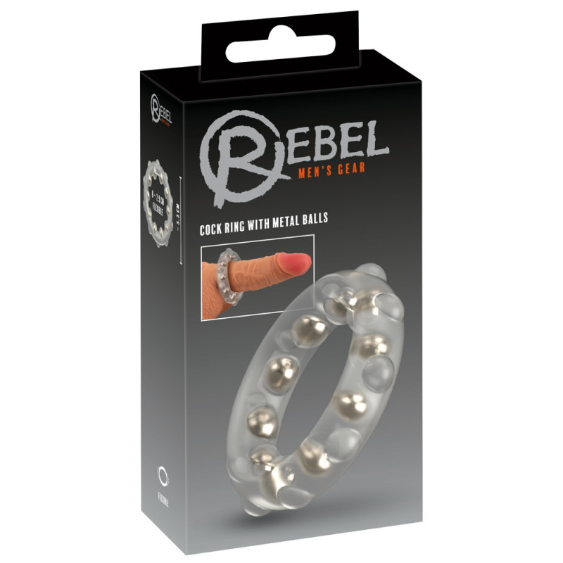 Cock Ring with Metal Balls