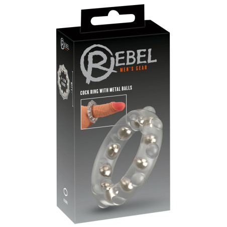 Cock Ring with Metal Balls