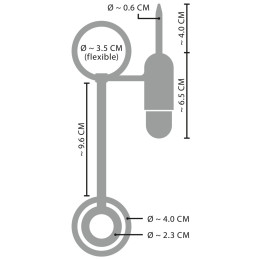 Penisplug with Vibrator and Cock Rings